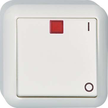 Switch 2-pole switch Rocker/button 381214