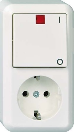 Combination switch/wall socket outlet Other 1 388204