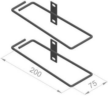 Cable guide for cabinets Cable bracket Metal 56552