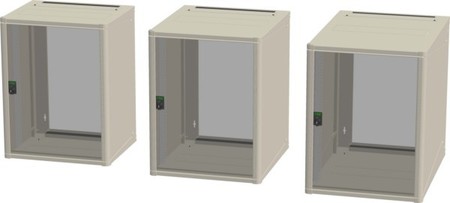 Network cabinet Front side With permanent frame 53884