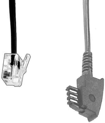 Telecommunications patch cord TAE F T 36