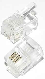 Modular connector Plug RJ10 4(4) T 53