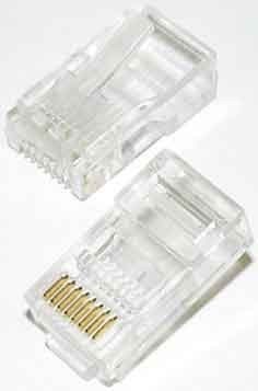 Modular connector Plug RJ45 8(8) T 55