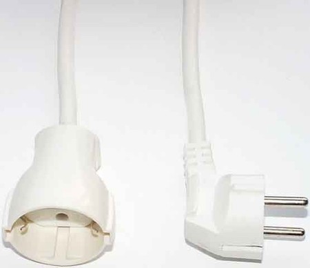 Power cord Earthed plug, angled SV 52