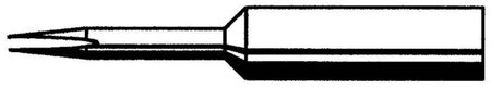 Soldering tip 2.2 mm Chisel shaped Straight 0832KD/SB