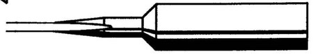 Soldering tip 2.2 mm Chisel shaped Straight 0832CD/SB