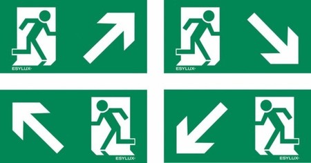 Pictogram for emergency luminaire Insert sheet/plate EN10060670