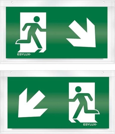 Pictogram for emergency luminaire Acrylic plate EN10032578