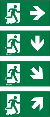 Pictogram for emergency luminaire Sticker EN10077142