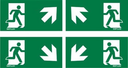 Pictogram for emergency luminaire Sticker EN10077531