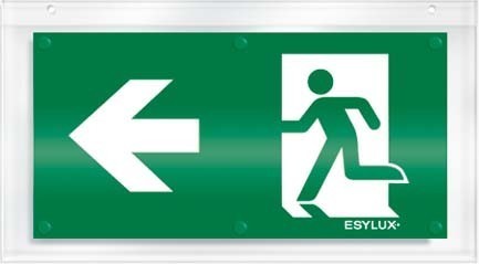 Pictogram for emergency luminaire Acrylic plate Exit EN10079016