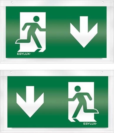 Pictogram for emergency luminaire Acrylic plate Exit EN10079085