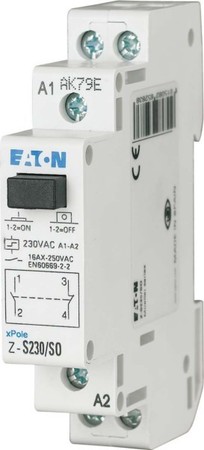 Latching relay Mechanical switch DIN rail 1 265262