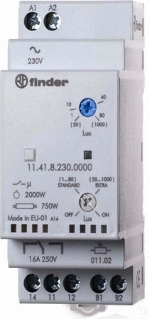 Twilight switch for distribution board 230 V 50 Hz 114182300000