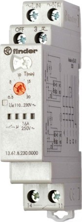 Latching relay Electronic with release delay 1 136182300000