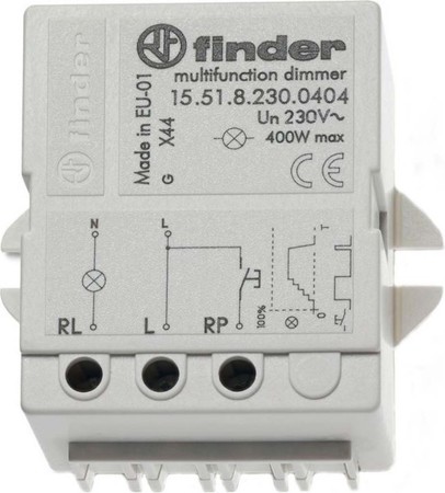 Dimmer Basic element with complete housing Button 155182300404