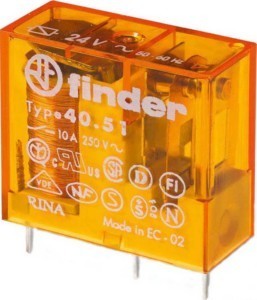 Switching relay PCB connection 110 V 405181105000