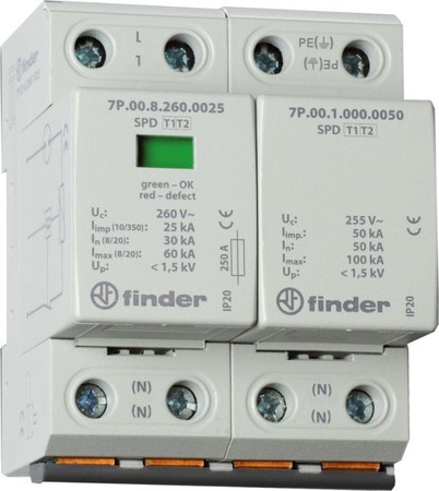 Surge protection device for power supply systems 1 7P0282601025