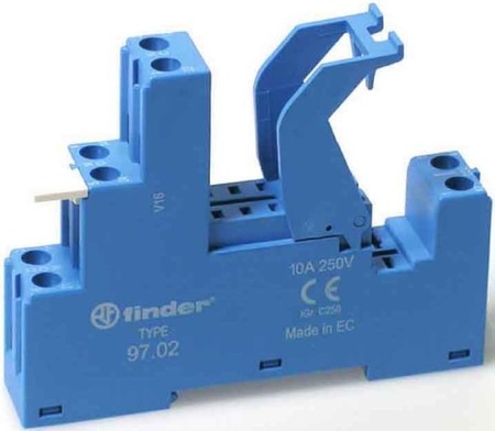 Relay socket Screw connection DIN rail (top hat rail) 35 mm 9702