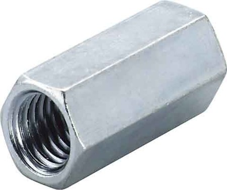 Long nut Steel Galvanic/electrolytic zinc plated 020971