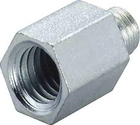 Threaded sleeve Steel Galvanic/electrolytic zinc plated 079693