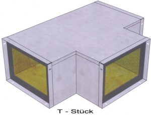 Tee for fire-resistant duct  EY2403