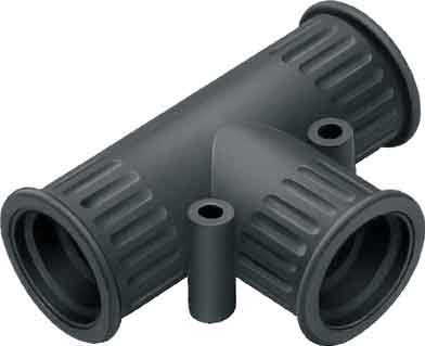 Coupler for corrugated plastic hoses Plastic TPE 5020067209