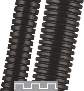 Corrugated plastic hose 34.5 mm 1 inch 34.5 mm 0231002029
