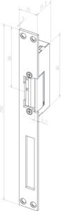 Electrical door opener Standard door opener Flat 14-----02135D11