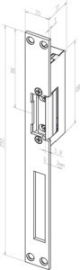 Electrical door opener Standard door opener Flat 14FF---02135D11