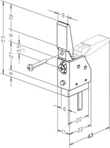 Detector for bolt switching contact Electronic 878----------00