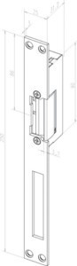 Electrical door opener Standard door opener Flat 24-----02135D11