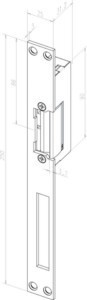 Electrical door opener Standard door opener Flat 24E----02135D11