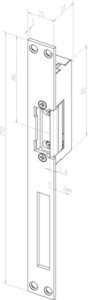 Electrical door opener Standard door opener Flat 24FF---02135D11