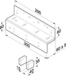 Permanent magnet for door locking mechanism  828-6--------00