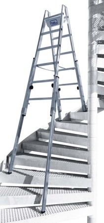 Ladder 1.83 m 6 Aluminium 61406