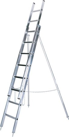 Ladder 5.25 m 10 Aluminium 66210