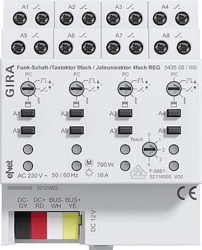 Shutting actuator for bus system  543500