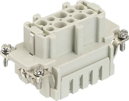Contact insert for industrial connectors  09340032716