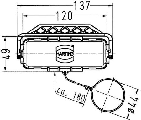 Cap for industrial connectors  09300245432