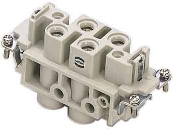 Contact insert for industrial connectors Bus 09380062711