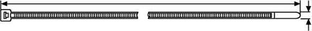 Cable tie 2.3 mm 83 mm 1 mm 111-02809