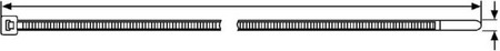 Cable tie 3.5 mm 198 mm 1.2 mm 111-03459