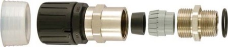 Screw connection for corrugated plastic hose 54 mm 166-22107