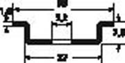 DIN rail (top hat rail) DIN rail acc. EN60715 Steel 181-47061