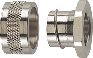 Screw connection for protective metallic hose  166-30503