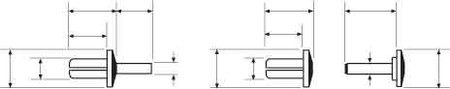 Expansion rivet for slotted cable trunking system 4 mm 241-11829