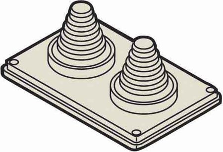 Gland plate for small distribution boards/switchgear cabinets  4