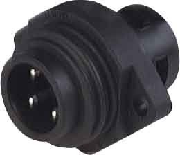 Round plug/flat receptacle  932 322-100