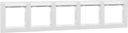 Cover frame for domestic switching devices 5 Horizontal 00019211